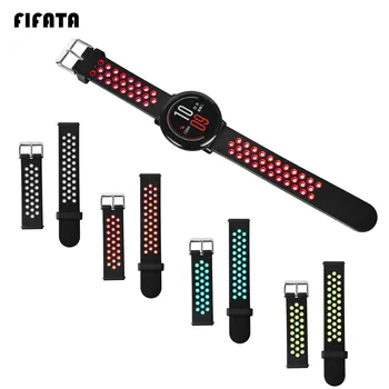 

FIFATA 22mm Sport Silicone Strap for Xiaomi Huami Amazfit watch Pace band Replacement bracelet wrist band watch accessories