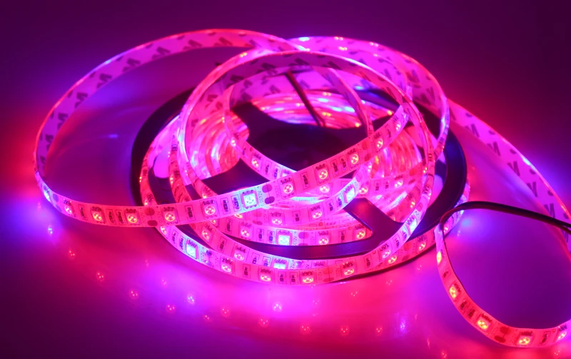 60led/m 5050 полный спектр светодиодные лампы для выращивания водонепроницаемый 5Red 1