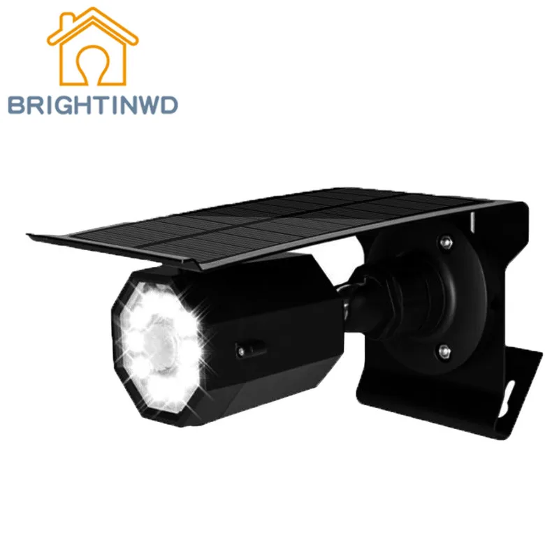 

BRIGHTINWD LED Solar Highlight Human Body Induction Wall Lamp Solar Simulation Camera Courtyard Wall Lamp Road Lighting