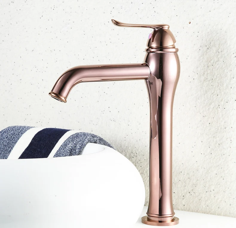Fapully Wasserhahn Bad Becken Wasserhahn Luxus Rose Gold Armaturen