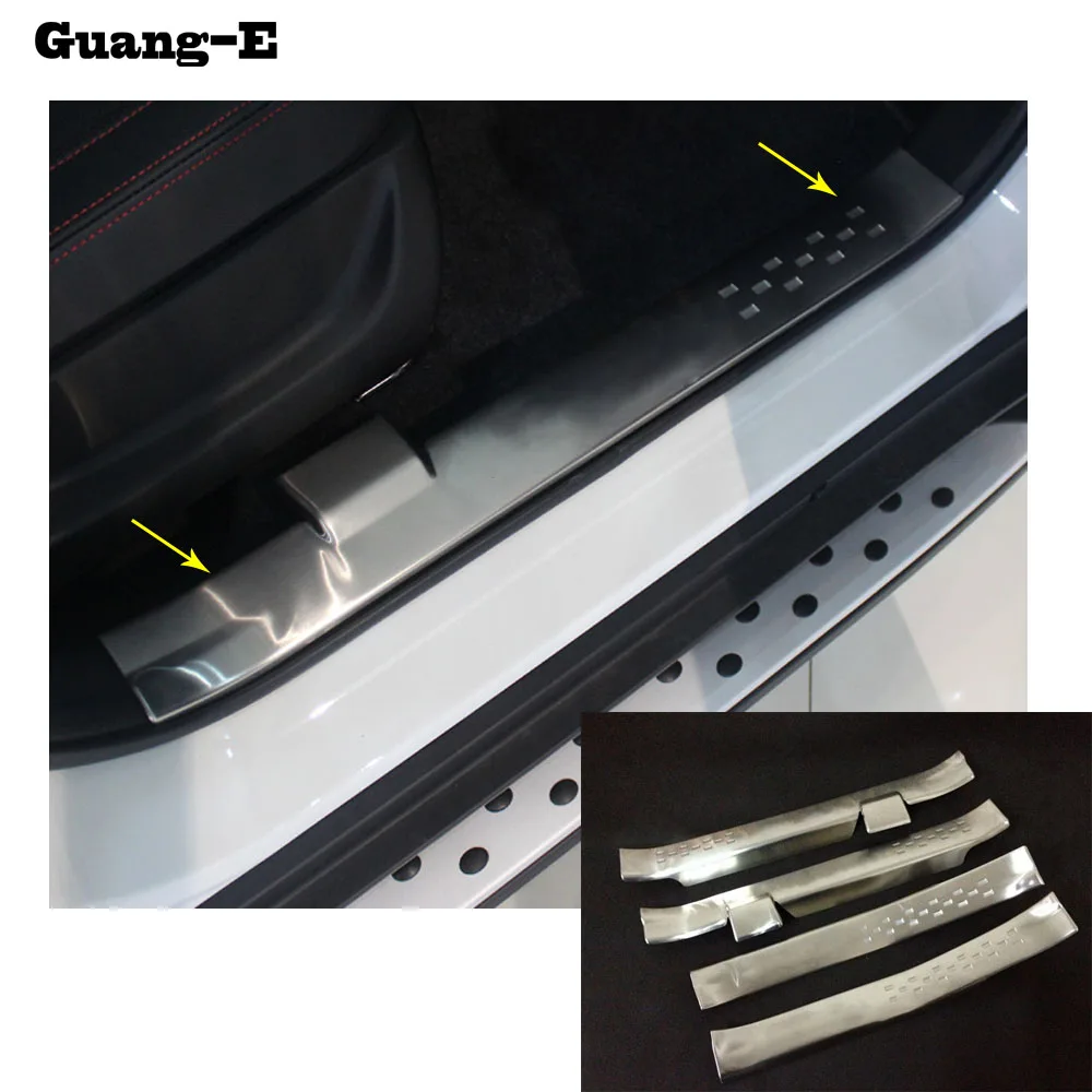 

Cover Stainless Steel pedal Door sill scuff plate inner Built threshold 4pcs For Suzuki S-cross scross SX4 2014 2015 2016 2017
