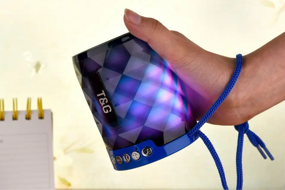 Makescc TG155 светодиодный Кристалл свет карта bluetooth колонка автомобиля Портативный
