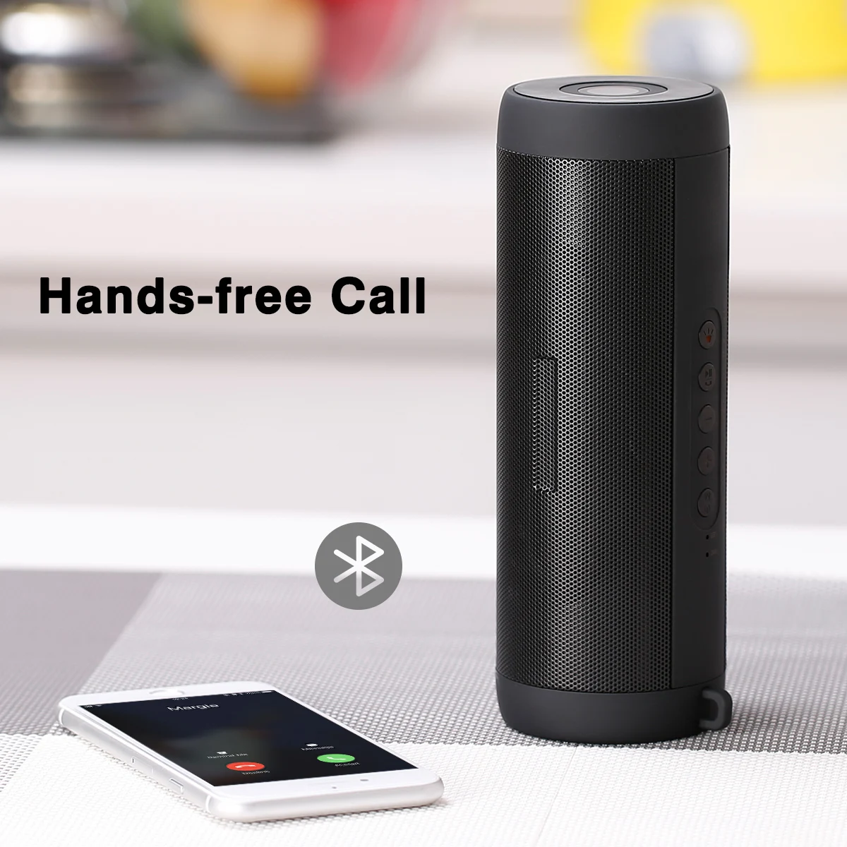 Excelvan T2 беспроводной портативный Bluetooth динамик водонепроницаемый с двумя 3 Вт драйверами с микрофоном громкой связи fm-радио TF карта