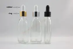 25 мл плоских прозрачное стекло бутылка с капельницей крышкой, капельницы контейнер, essentical бутылка масла, профессиональная косметика