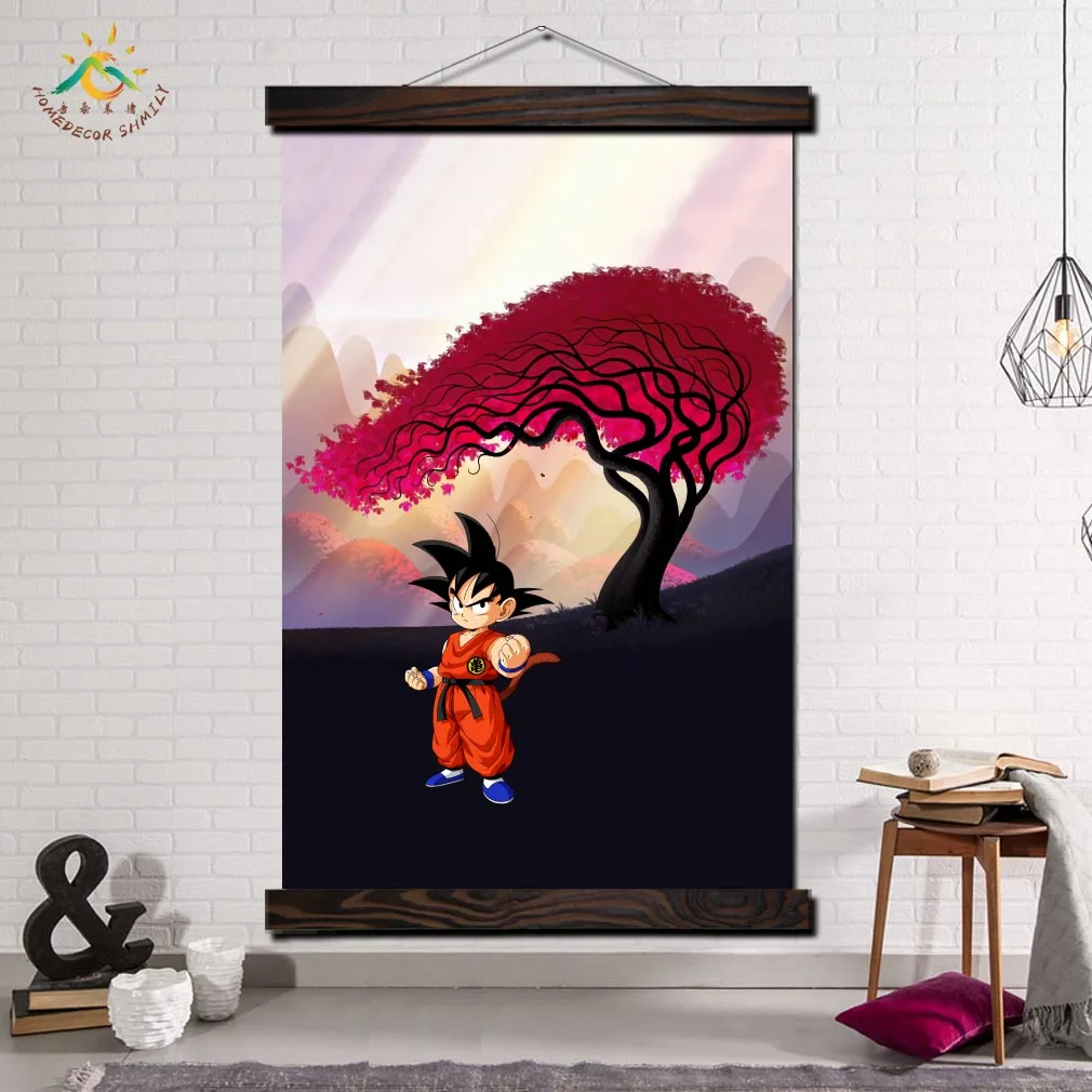 

Dragon Ball Anime Wall Art Canvas Poster and Print Canvas Scroll Prints Painting Decorative Picture Home Decor for Living Room