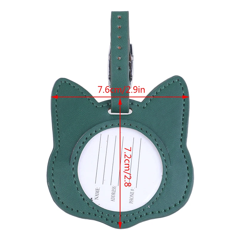 Прекрасный кот кожаный чемодан багажная бирка сумка Подвеска сумка дорожные аксессуары Горячая Распродажа