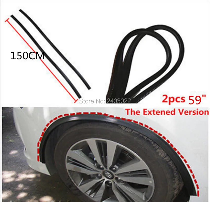 

0ne set 150cm soft wheel eyebrow protector wheel for Skoda Octavia Arch trim strip