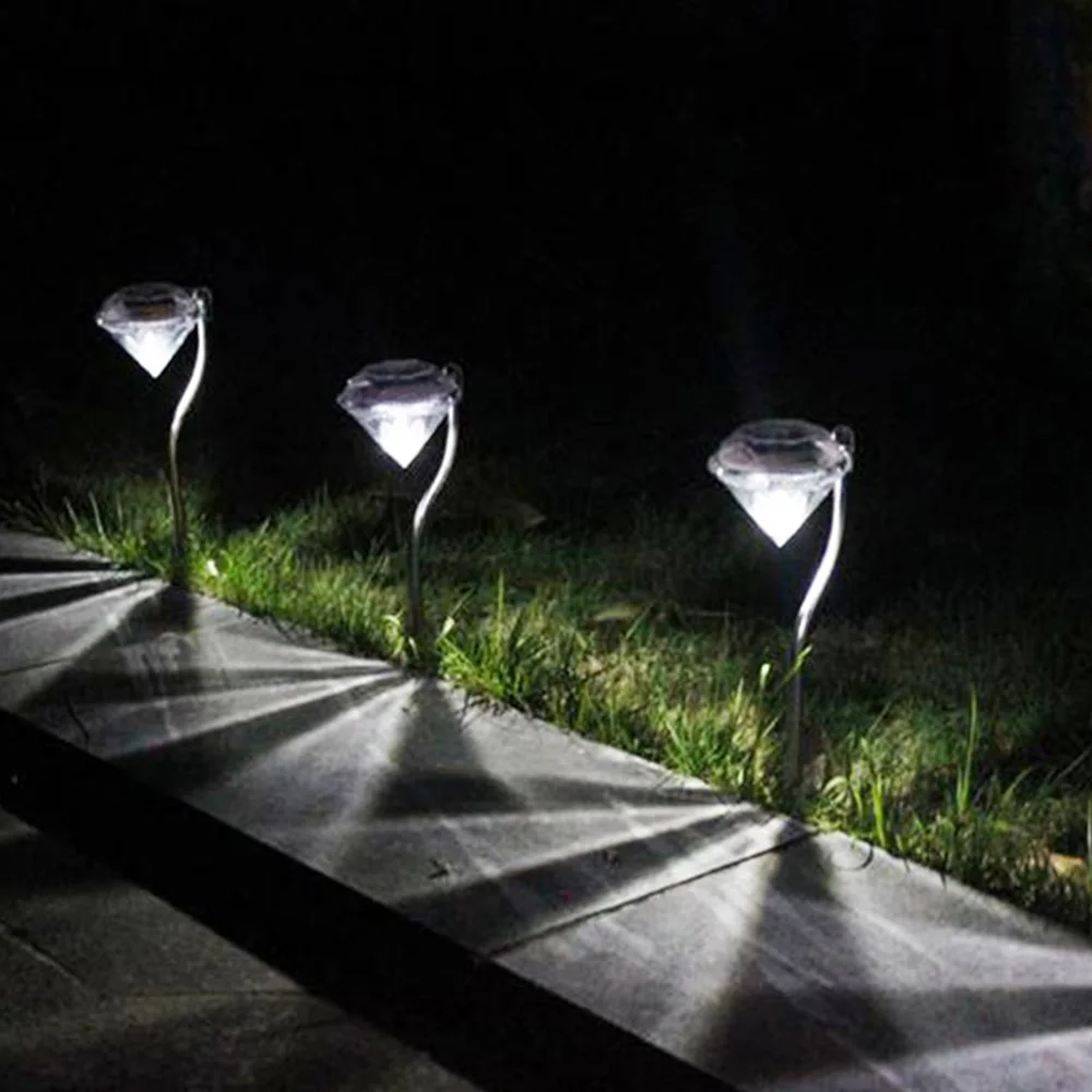 

Solar Diamond Lights LED Party Event Decoration Lawn Outdoor Rainproof Garden Grass Light Landscape Street Light