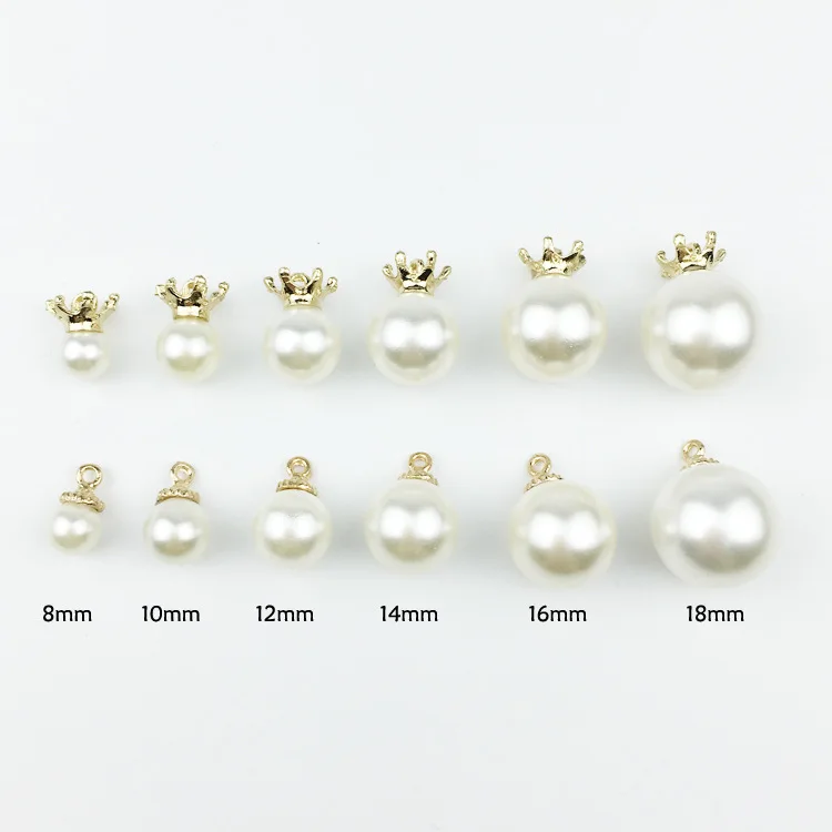 

CJSIR 20Pcs DIY Fauxl Pearl Rhinestone Garment Beads Hair Embellishments Decoration Jewelry Accessory Crafts Supplies