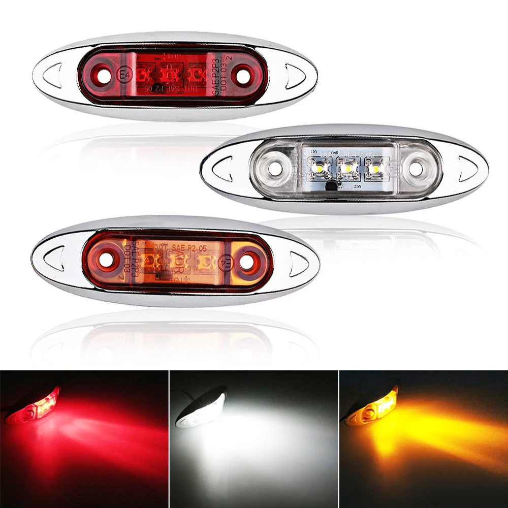 Buy 2Pcs LED Truck Side Marker Turn Indicators Car
