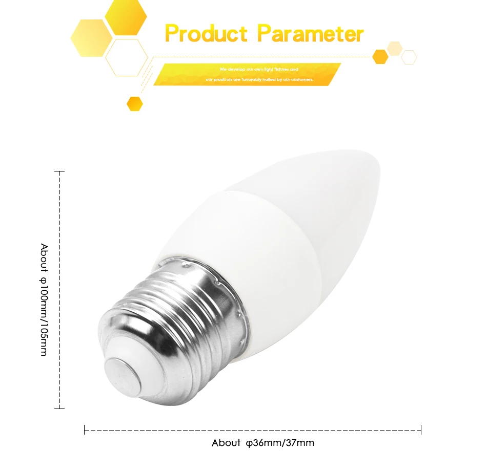 Светодиодный светильник-свеча E27 E14 E12 светодиодный светильник RGB светильник ing Bombillas 3 Вт 110 В 220 В Рождественский креативный светильник s Lamparas