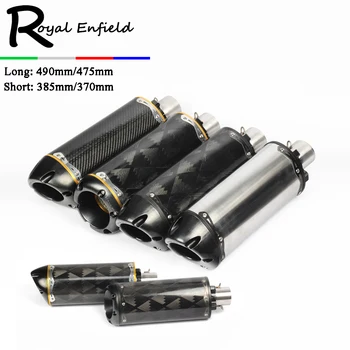 

Modified motorcycle exhaust pipe CNC aluminium alloy carbon fiber CBR R1 R6 ESCAPE 51mm exhaust muffler
