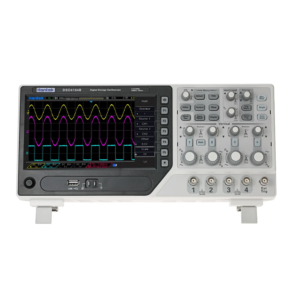 

DSO4084B DSO4104B DSO4204B DSO4254B Storage Oscilloscope Osciloscopio 4CH USB Bandwidth 8-bit 100MHz 1GS/s Sample Rate