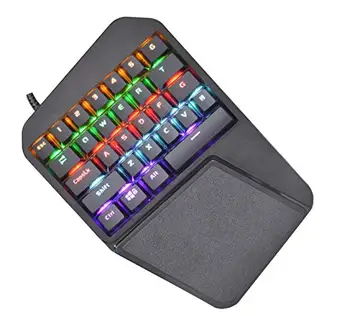 

Gaming Keyboard Single Hand Keyboard Mechanical Keyboard RGB Gaming Keypad for LOL/Wow/Dota 2 / PUBG/CF