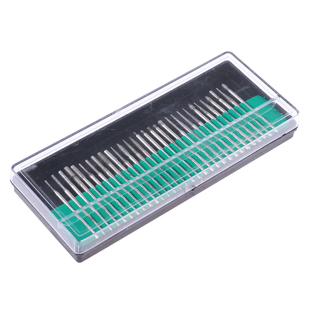 30pcs Emery Electroplating Grinding Head Grinding Needle Sets for Carved / Abrasive Gundam Model Tools