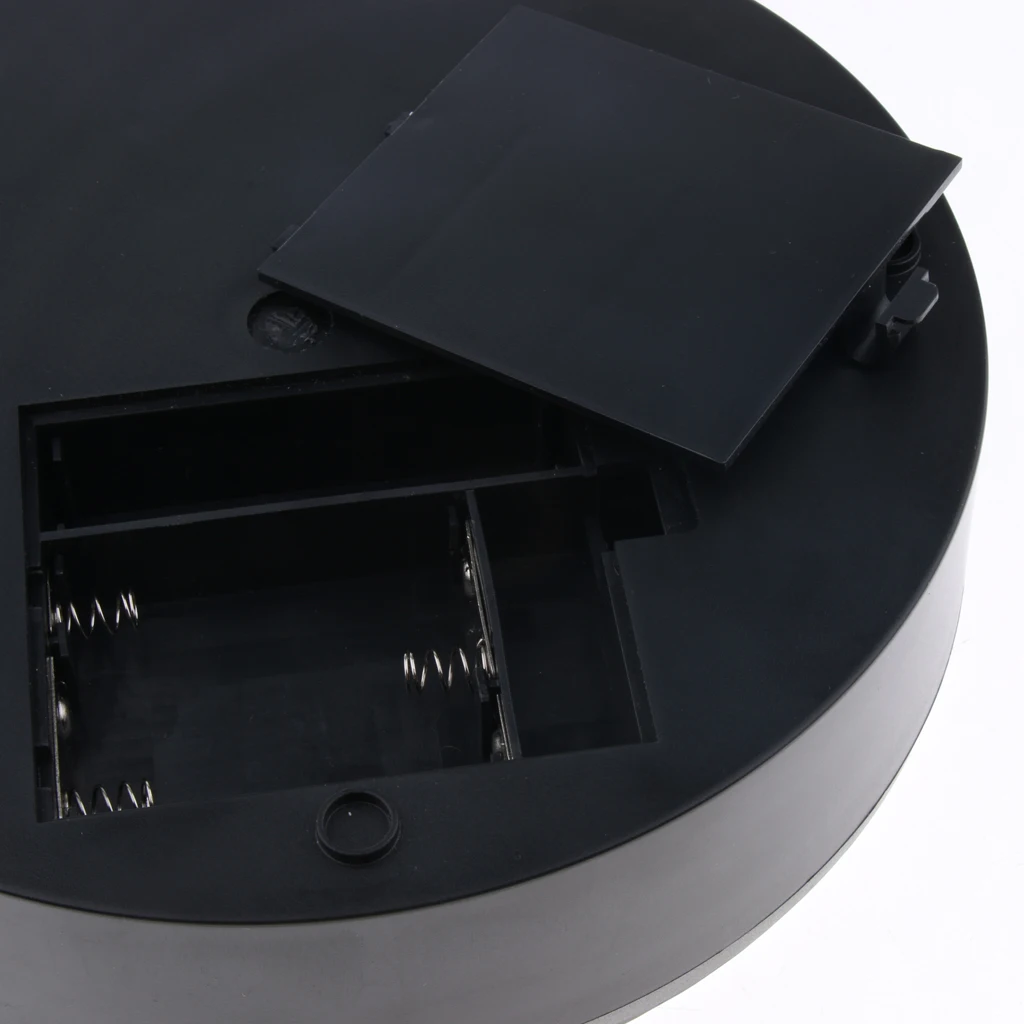 Электрическая вращающаяся подставка для дисплея моторизованная зеркальная вращающаяся подставка черная для ювелирных часов коллекционные вещи