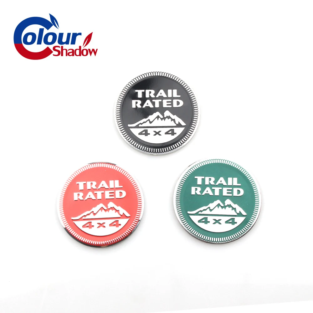 Metal Trail Rated 4x4 Emblem Badge for jeep Wrangler Cherookee Patriot Compass