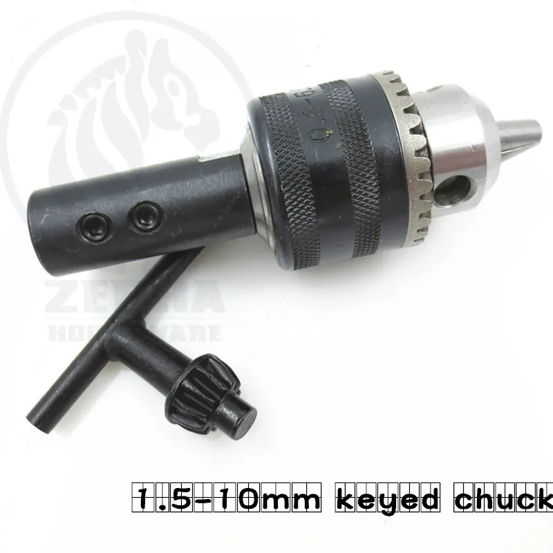 

1 pcs of Right 1.5-10mm Keyed Chuck mandrel for TM-2/BENZ Bench Grinder R marked Right shank for Bench Lathe Clamp drill bits