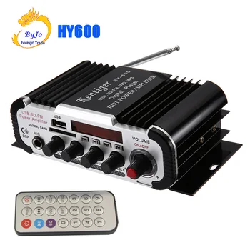 

Mini Amplifier Car Audio Amplifier 20W+20W FM Audio MIC MP3 Stereo Amplifier for Motorcycle Car Home use
