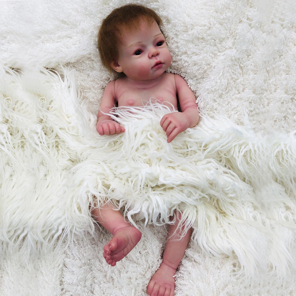 Богатая картина Bebe reborn dolls 22 дюймов полный корпус Винил кремний reborn baby doll 55 см реалистичные bonceas для коллекционеров