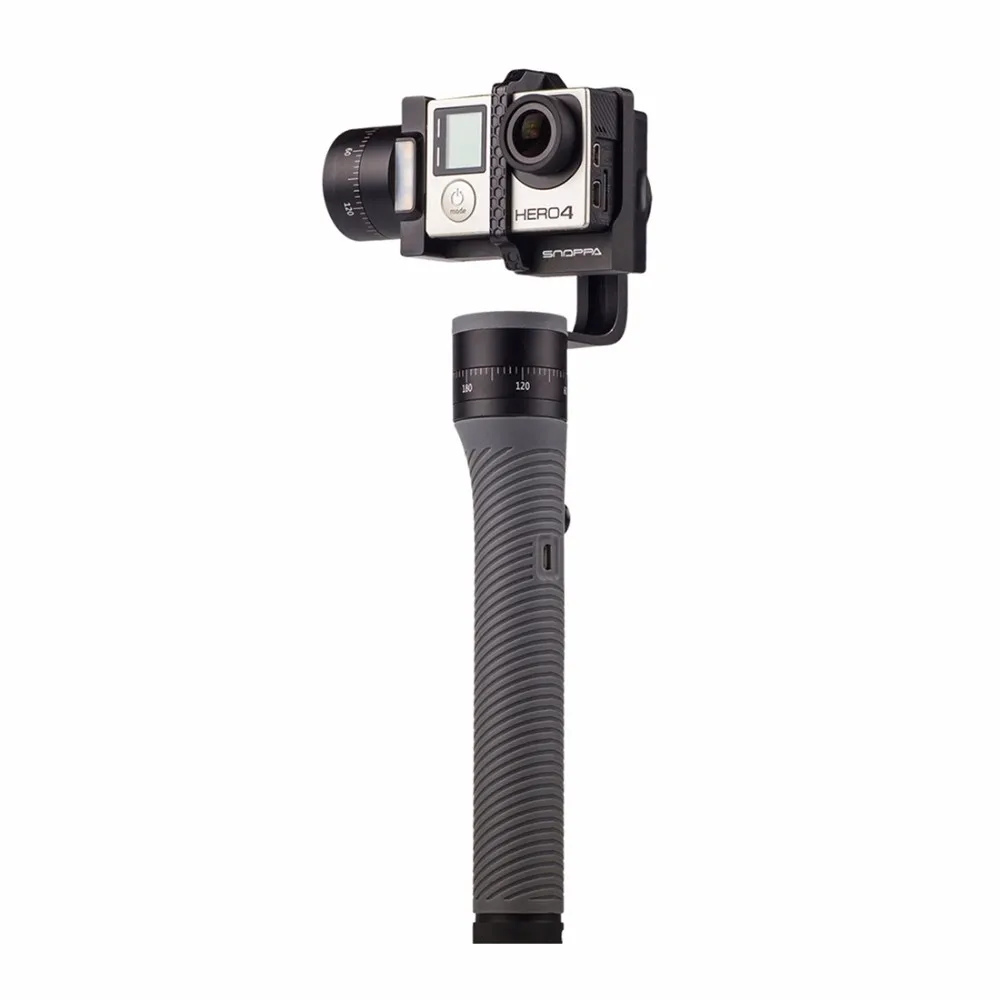 Puluz 3 оси спортивные экшн-камер Ручной Стабилизатор Gimbal Крепление челюсти w/TF для GoPro HERO5 4 сеанса HERO5 4 3