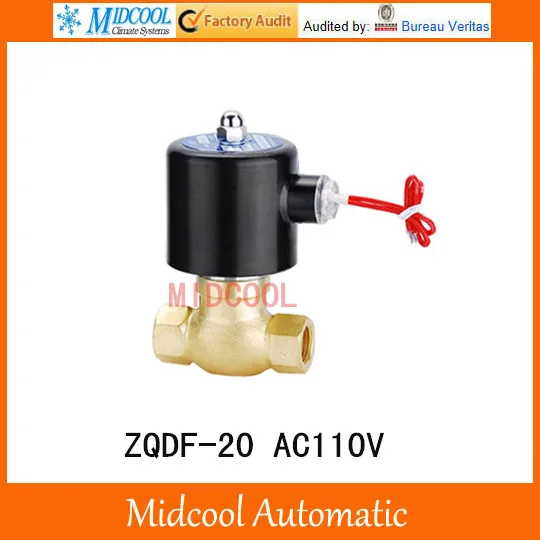 Пар высокой температуры электромагнитный клапан ZQDF-20 AC110V порт 3/" ходовые непосредственные действующие поршень