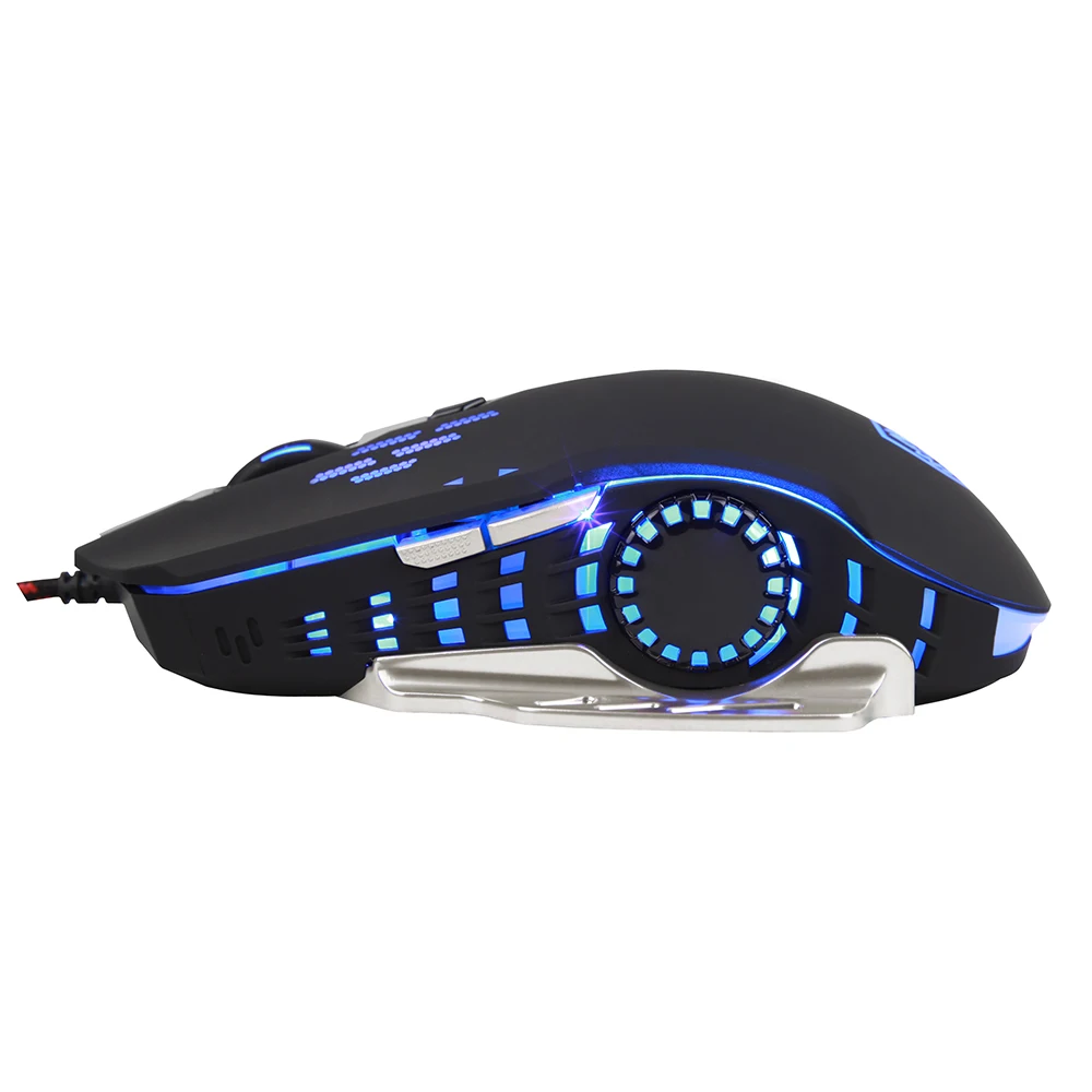USB Professional Gaming Mouse 6 Buttons 6 LED Lights DPI Key Wing Design Gamer Mice for computer