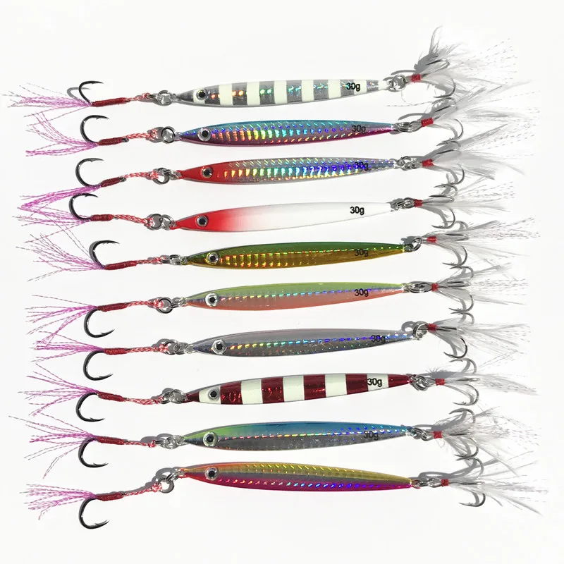 Pêche longue coulée leurres 30g Jigbait Shore Cast gabarits vairon VIB poisson artificiel leurre 1 pièce vente