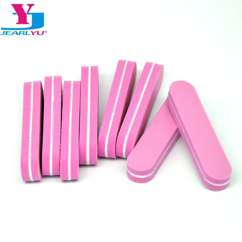 

20Pcs Mini Nail Sanding File Pink Polish Nail Care Buffing Nail Tools Nail Buffer File Sponge Boards Sponge Finger Tips Polished