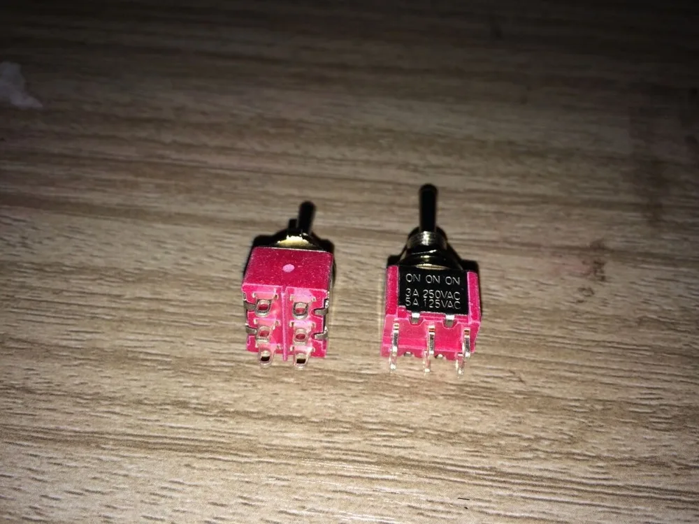 PKG 50 Guitar DPDT Toggle ON ON ON Switches UL VERIFIEDtoggle switch