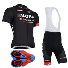 2018 Team BORA Cycling Jerseys Bike Wear clothes Quick-Dry bib gel Sets Clothing Ropa Ciclismo uniformes Maillot Sport Wear A21