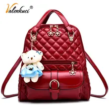 Valenkuci Brand women leather backpacks school bag female backpacks women high quality school bags for teenagers mochila BD-152