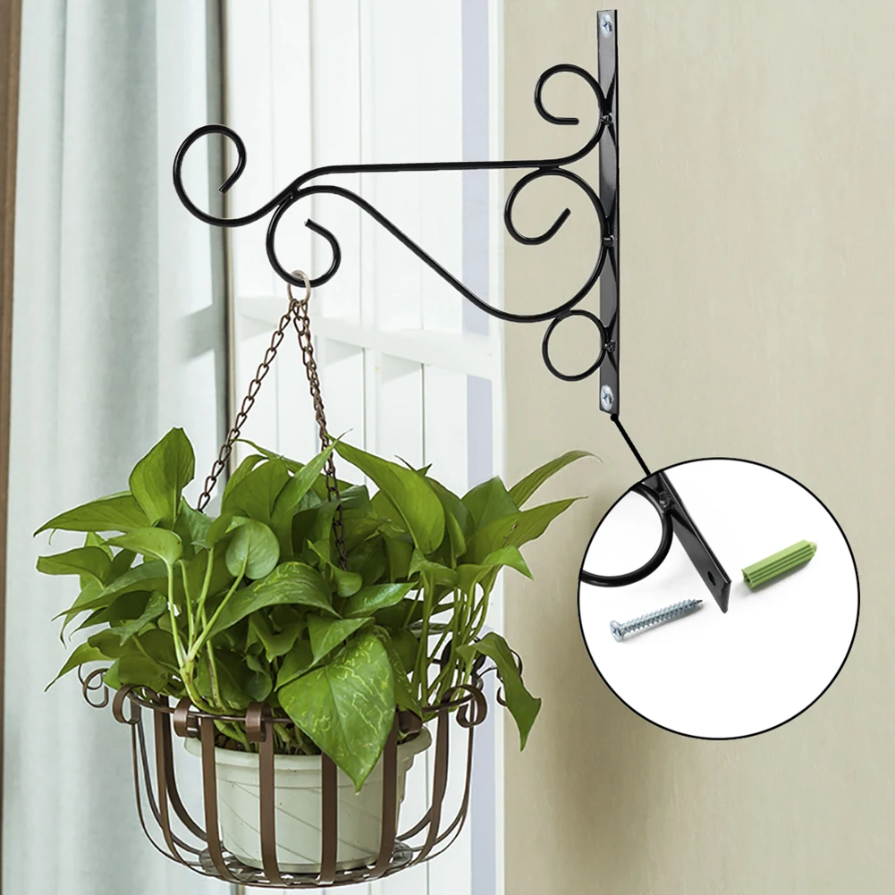 Wall Mount Plant Stand Holder Home Decoration Flower Pot Hook Stand Shan 