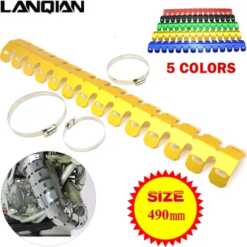 

Universal Motorcycle Exhaust Pipe Leg Protector Heat Shield Cover Dirt Bike For KTM 200 250 300 350 400 450 500 530 XCF-W XC-W