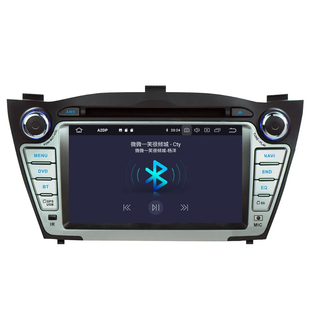 Android 9 0 2 Din Автомобильный gps навигация dvd плеер GPS для Hyundai IX35/TUCSON 2009 2015