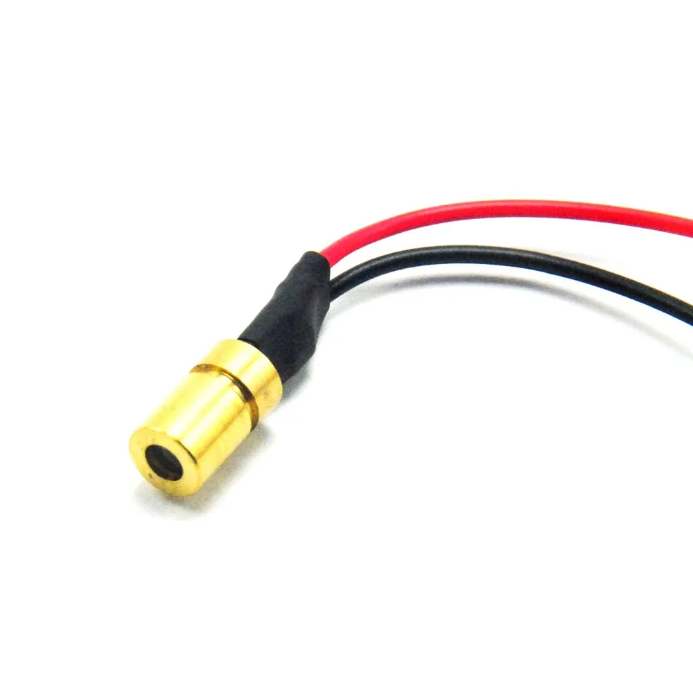 

Mini Red Laser Dot Diode 650nm 3mW-5mW 3V Module 6x10mm with Built-in Driver