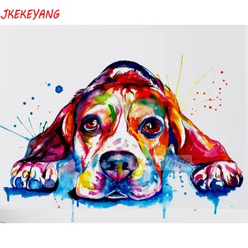

5D DIY square/round Diamond Painting Watercolor beagle dog Cross Stitch Diamond Embroidery Pattern Rhinestone J1467