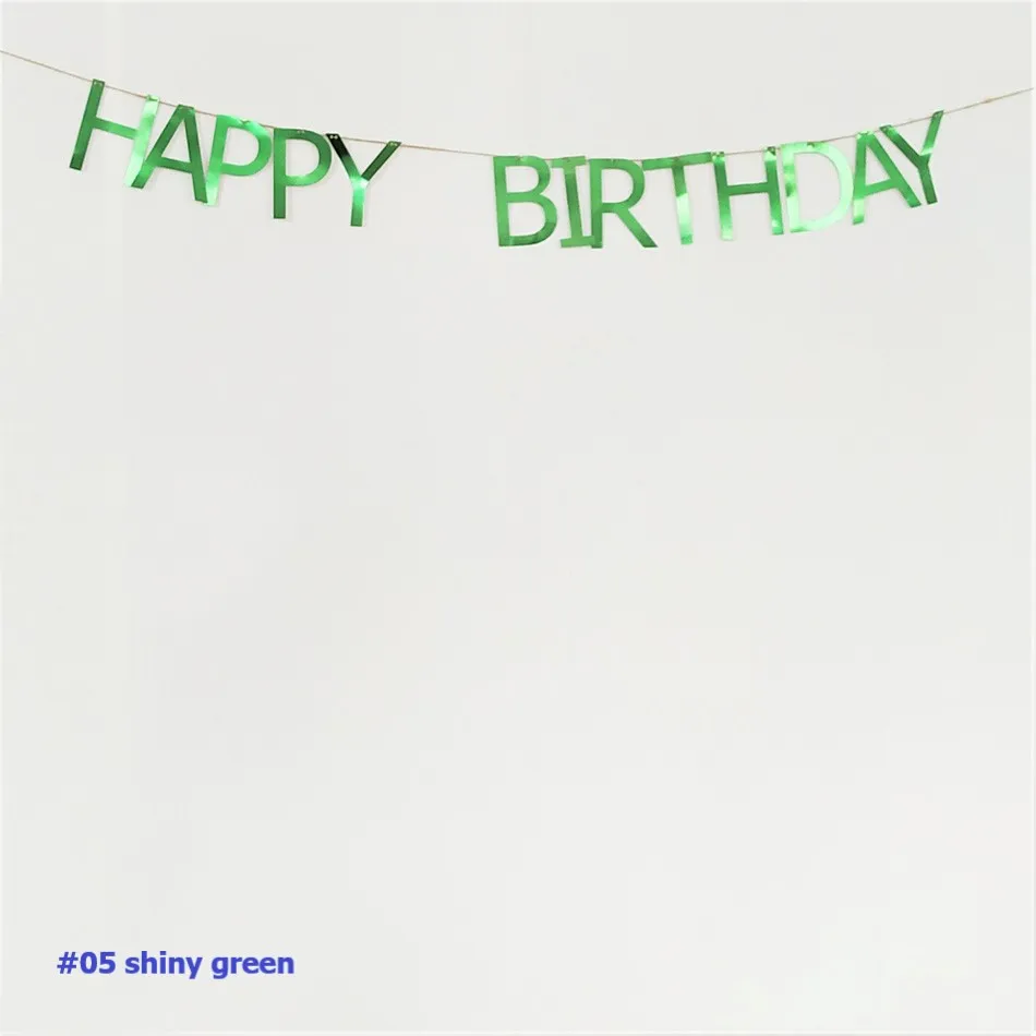 Happy Birthday Banner Glittered Paper Party Decorations Happy B