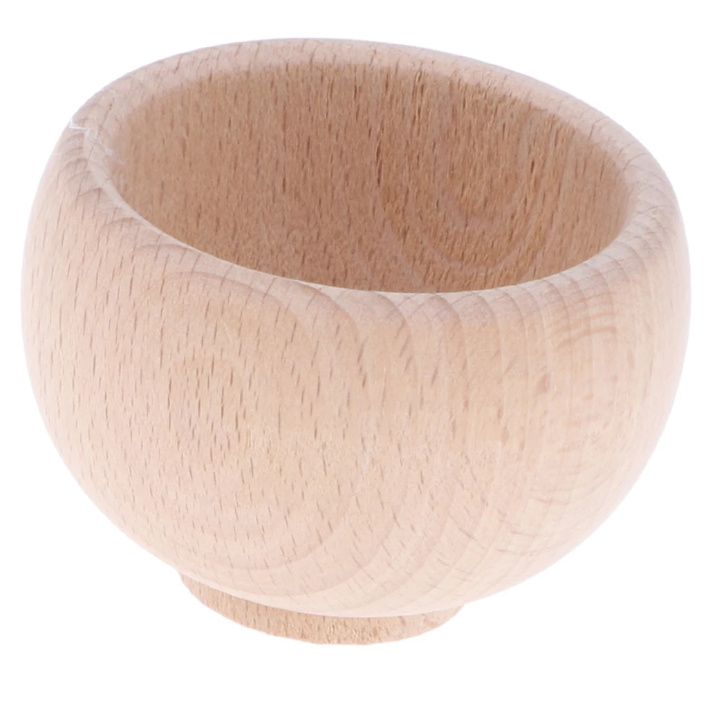 Wooden Solid Beech Tea Coffee Cup For Kid Pretend Play Game Kitchen Toy
