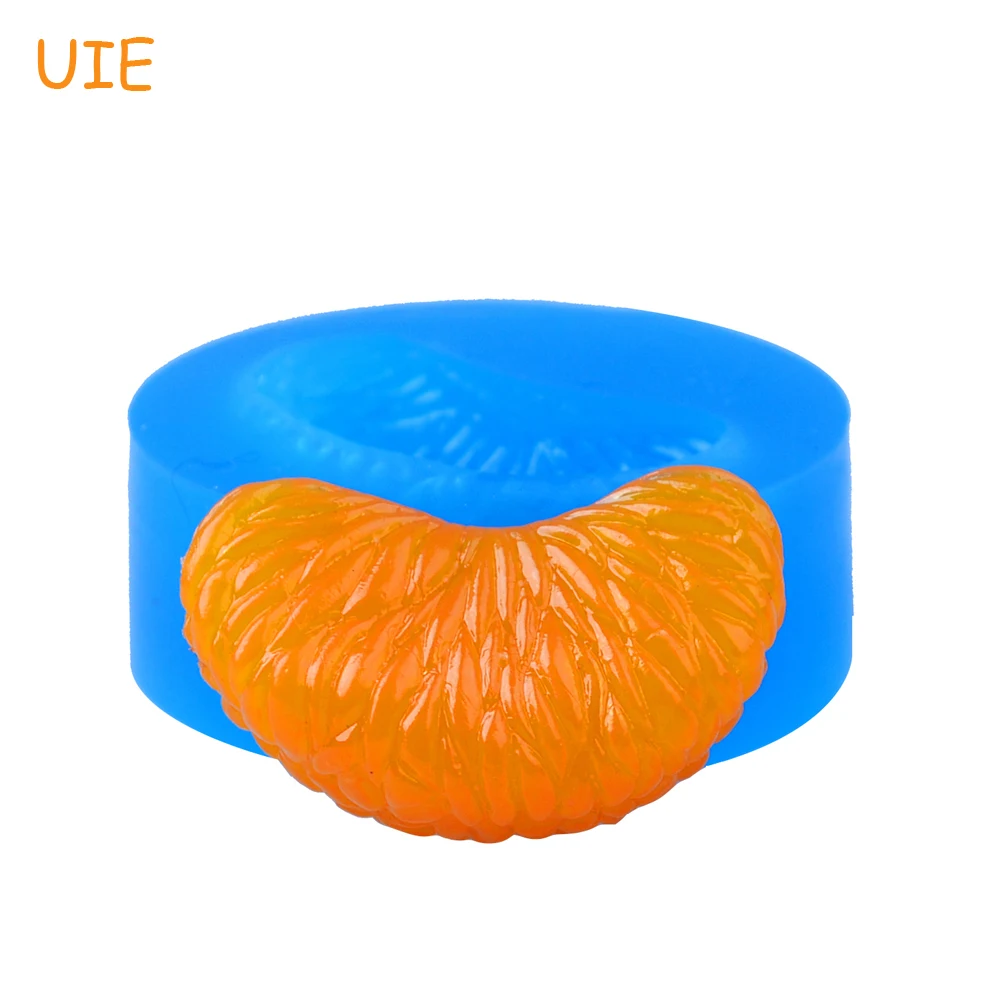 SYL124U 39.1mm Tangerine Slice Silicone Push Mold Fruit Mold Cake