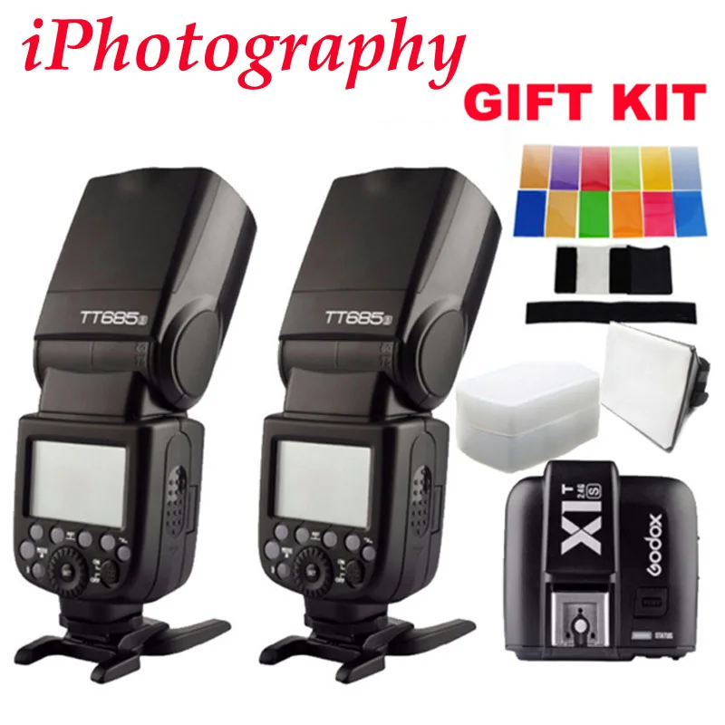 Вспышка Godox TT685S TTL HSS GN60 Speedlite для Sony A7 II A7R A7S A6300 + 1 шт. беспроводной тригггерный