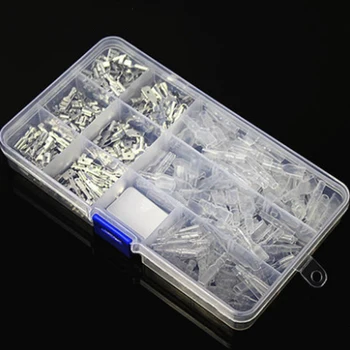

90sets/lot Plug spring + Insert + Jacket 6.3 / 4.8 / 2.8 Pluggable Crimp Terminal Wire Connector