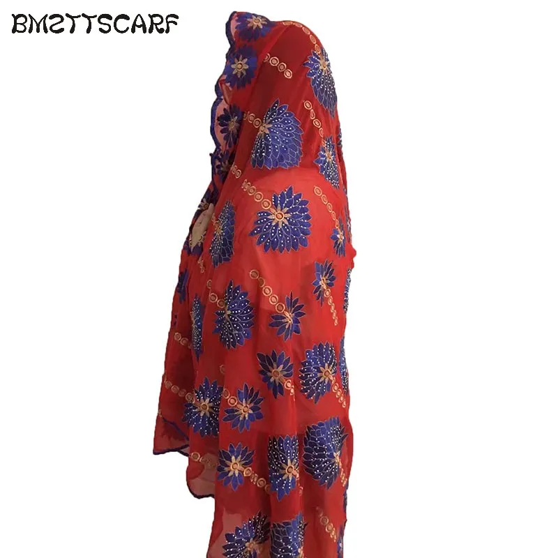 

New African Women Chiffon Scarf,big chiffon muslim scarf for shawls wraps BM383