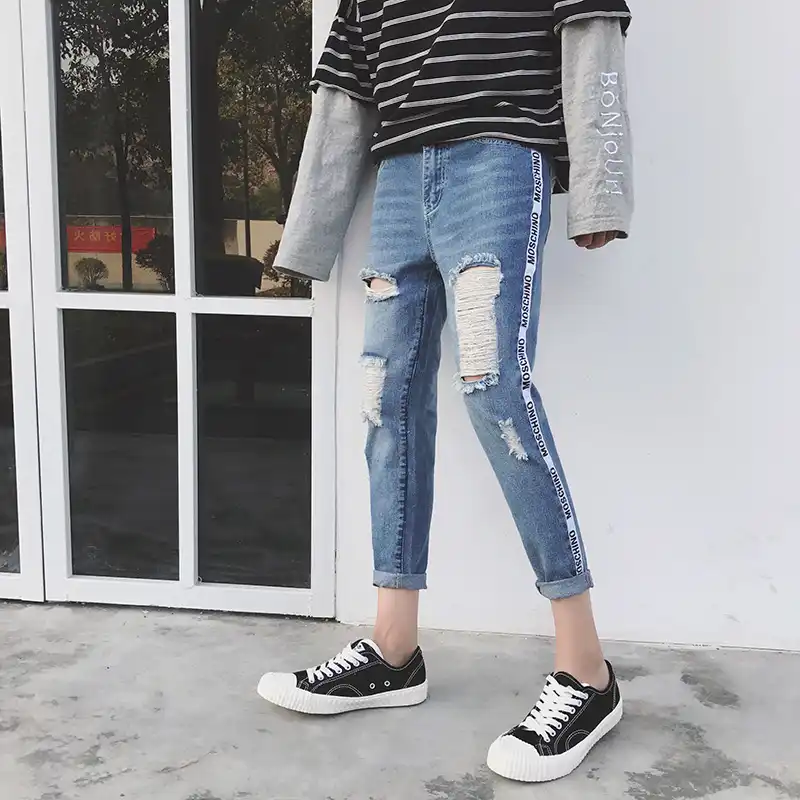 ribbon jeans for mens