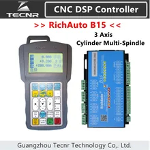 TECNR RichAuto DSP B15 цилиндр многошпиндельный ЦОС-контроллер управления коммуникационными сетями 3 оси системы управления заменить A15 для гравировальный станок с ЧПУ