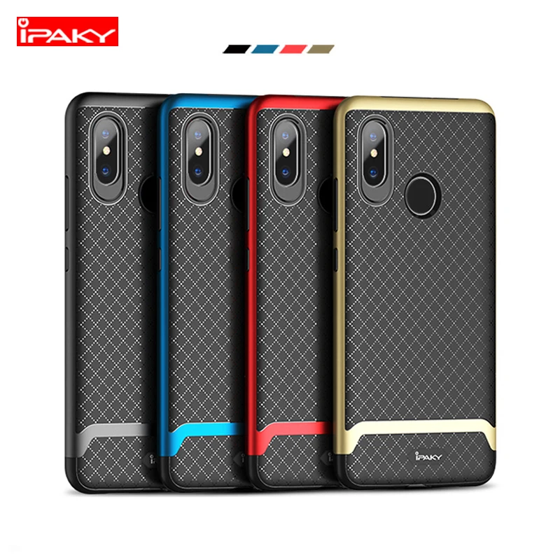iPaky For Xiaomi Mi 8 Case Classic Armor Silicone Back Cover Xiomi Mi8 Soft Hybrid 2in1 Phone Cases Shockproof |