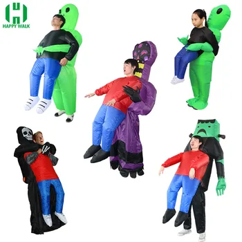 

Halloween Costumes Ghost Inflatable Green Alien Costume Adult Skeleton Anime Fancy Dress Cosplay Grim Reaper For Women Man Kids