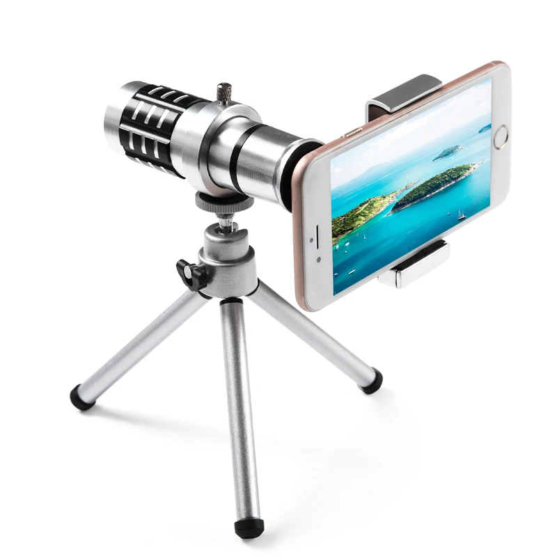 mobile phone 12x telescope Camera Zoom optical Cellphone Lens monocular For iphone samsung Huawei oppo vivo xiaomi
