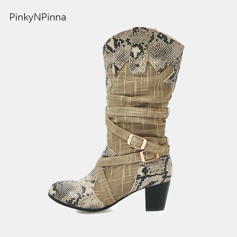 snakeskin ankle cowboy boots