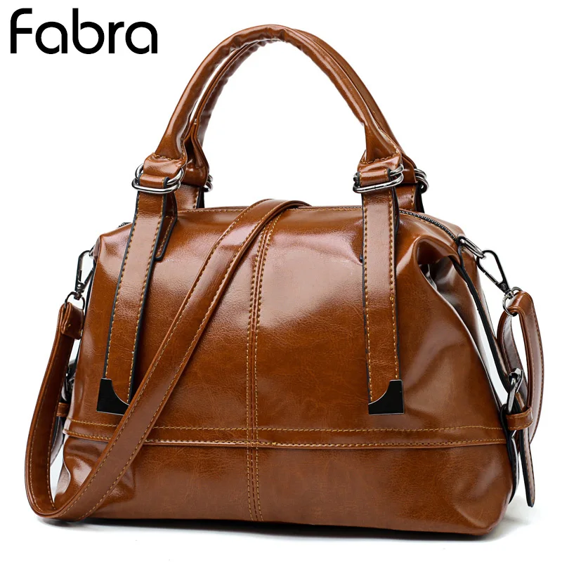 

Bright Leather Bags Women Handbags Large Captain Boston Ladies Casual Tote Crossbody Bags Shoulder Bag Women Famous Brand Female